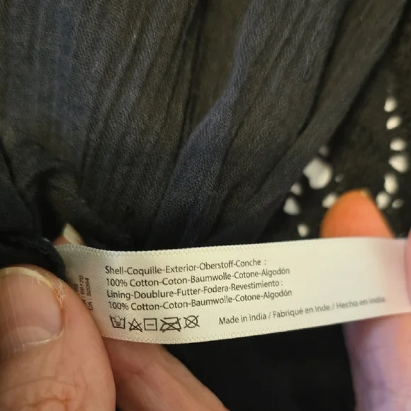 Free People One Adella Slip Dress Black Lace Mini XS Boho Festival Ruffle Hem - Picture 14 of 15